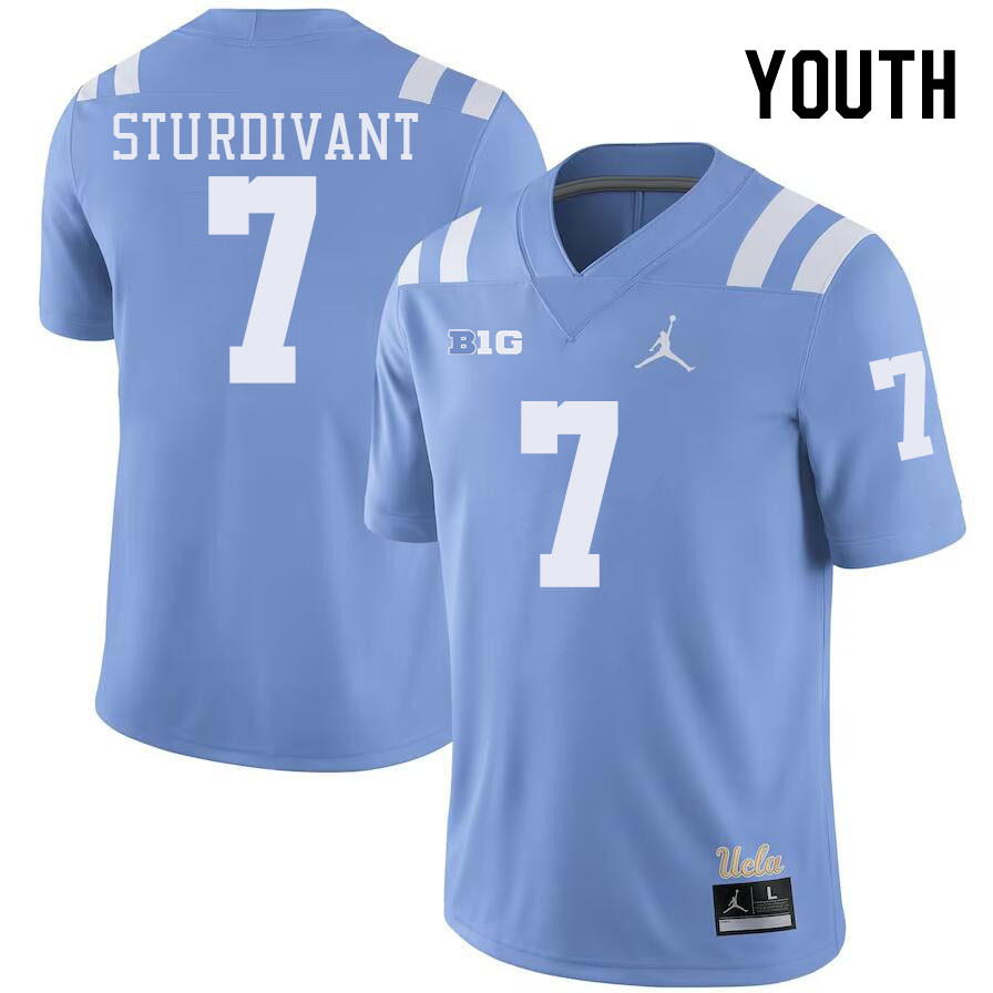 Youth #7 J.Michael Sturdivant Big 10 Conference College Football Jerseys Stitched-Power Blue